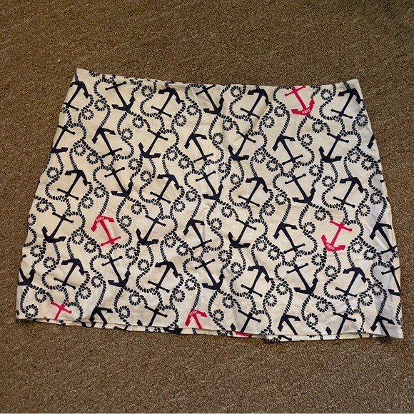 lilly pulitzer anchor print mini skirt - Picture 2 of 4
